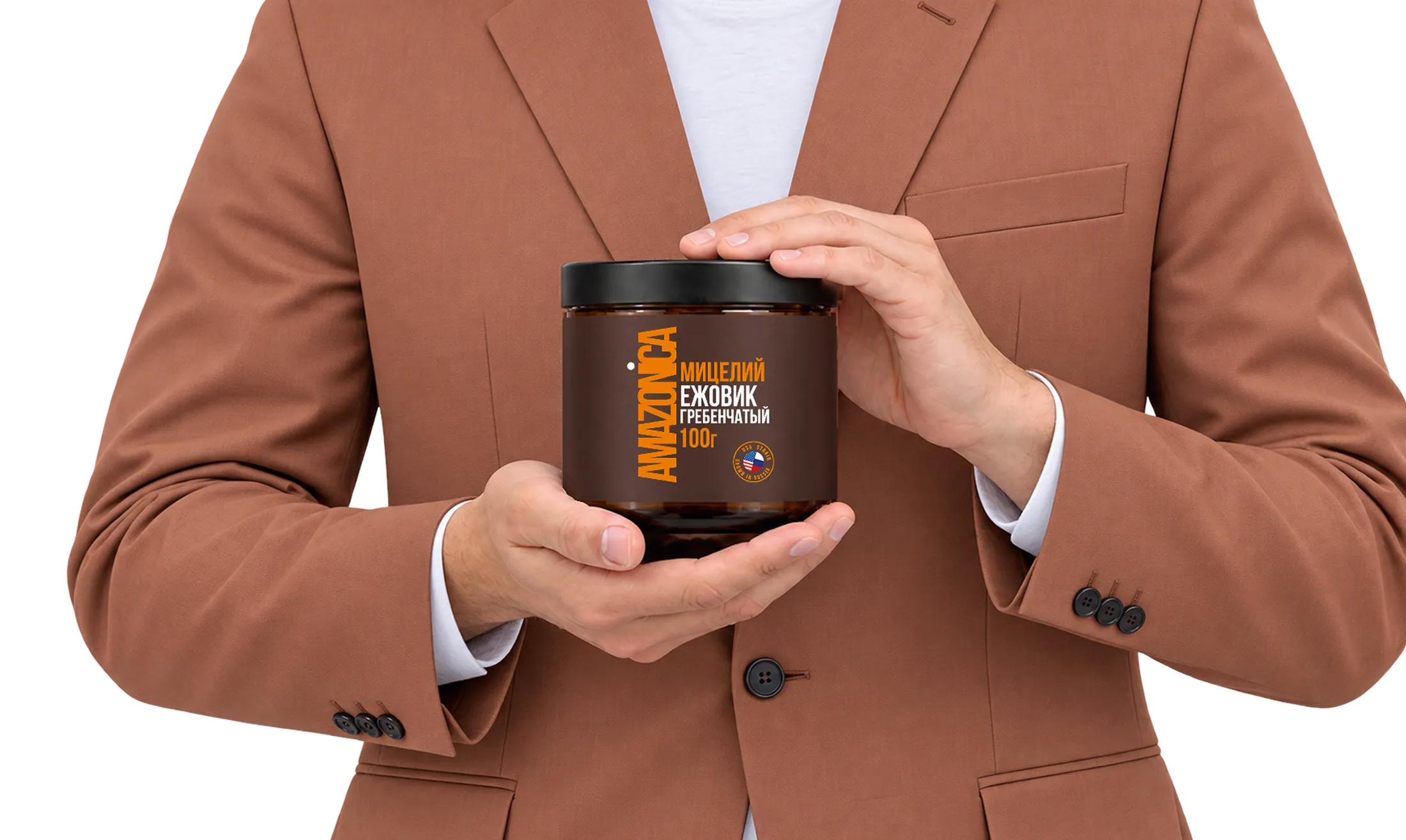 Zhenschina s bankoy mitseliy poroshok 100g Amazonica — изображение товара